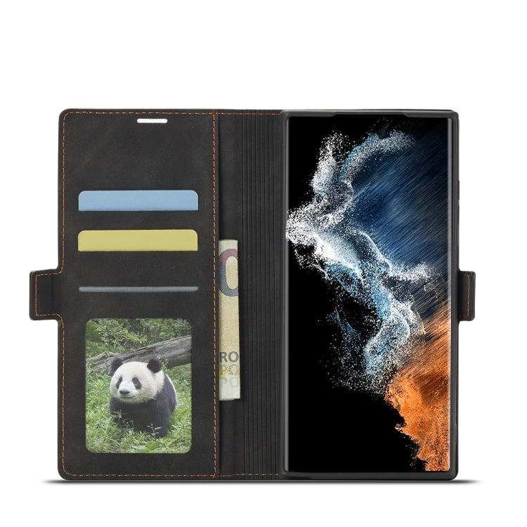 For Samsung Galaxy S23 Ultra 5G Forwenw Dream Series Oil Edge Strong Magnetism Leather Phone Case
