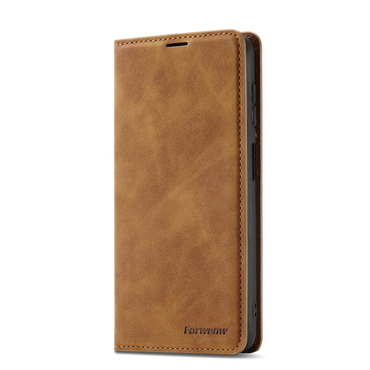 For Samsung Galaxy A14 5G Forwenw Dream Series Oil Edge Strong Magnetism Leather Phone Case