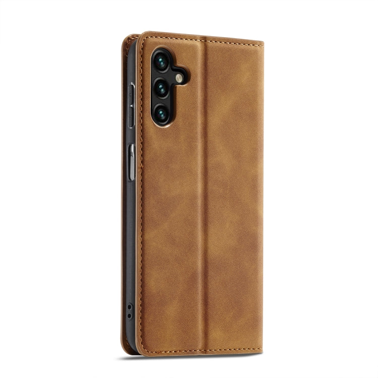 For Samsung Galaxy A14 5G Forwenw Dream Series Oil Edge Strong Magnetism Leather Phone Case