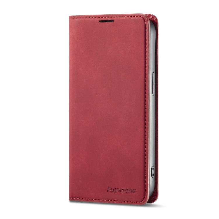 For iPhone 14 Pro Max Forwenw Dream Series Oil Edge Strong Magnetism Leather Phone Case
