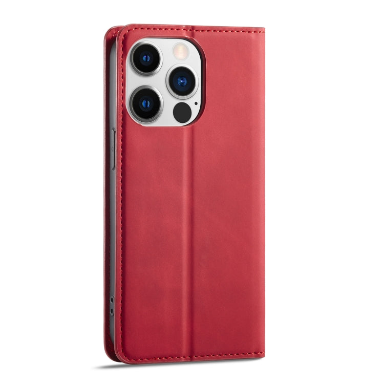 For iPhone 14 Pro Max Forwenw Dream Series Oil Edge Strong Magnetism Leather Phone Case