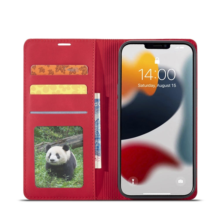 For iPhone 14 Pro Max Forwenw Dream Series Oil Edge Strong Magnetism Leather Phone Case