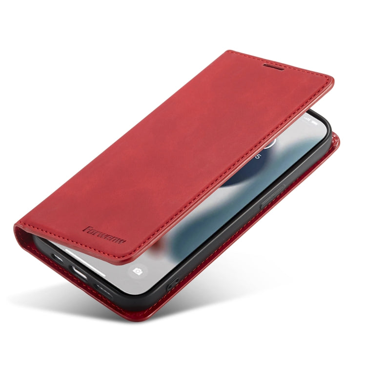 For iPhone 14 Pro Max Forwenw Dream Series Oil Edge Strong Magnetism Leather Phone Case
