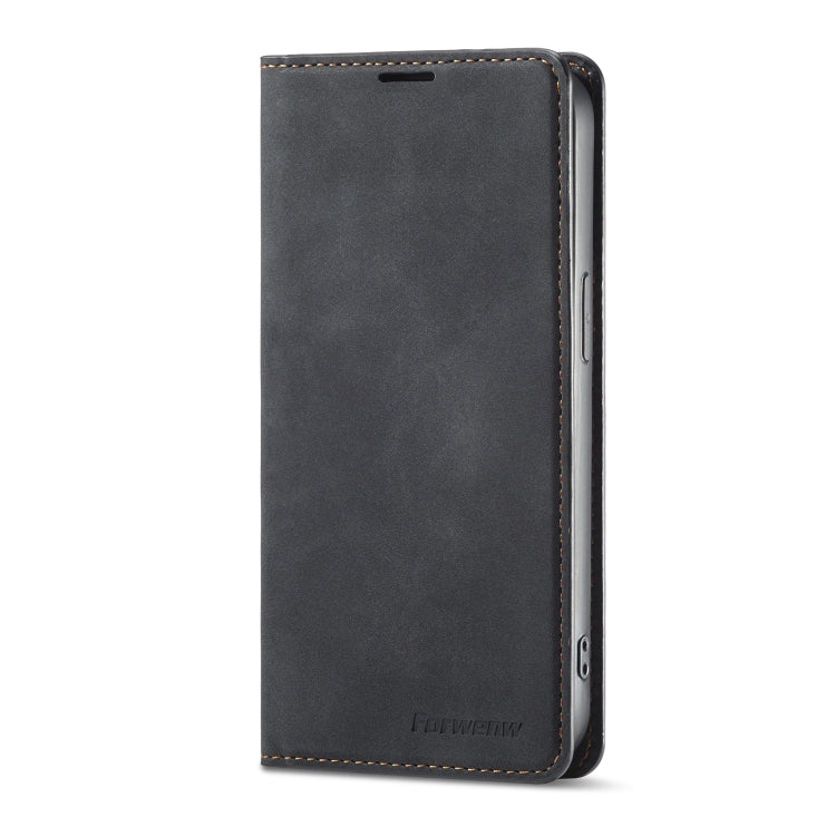 For iPhone 14 Pro Max Forwenw Dream Series Oil Edge Strong Magnetism Leather Phone Case