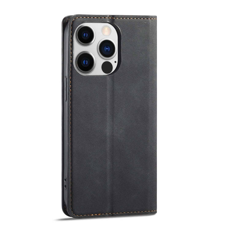 For iPhone 14 Pro Max Forwenw Dream Series Oil Edge Strong Magnetism Leather Phone Case