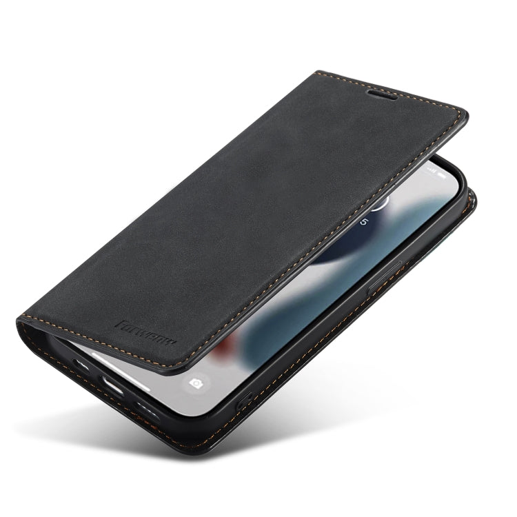 For iPhone 14 Pro Max Forwenw Dream Series Oil Edge Strong Magnetism Leather Phone Case