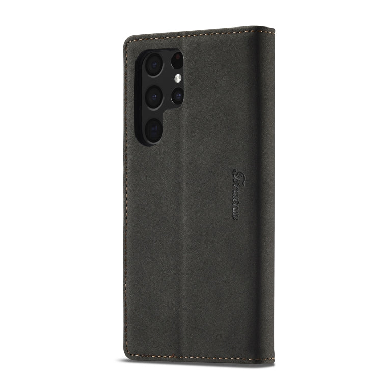 For Samsung Galaxy S23 Ultra 5G Forwenw F1 Series Matte Strong Magnetism Leather Phone Case