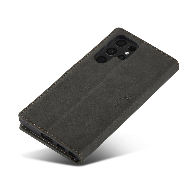 For Samsung Galaxy S23 Ultra 5G Forwenw F1 Series Matte Strong Magnetism Leather Phone Case