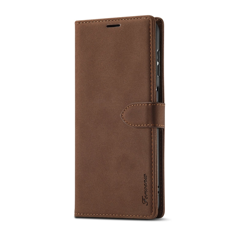 For Samsung Galaxy A14 5G Forwenw F1 Series Matte Strong Magnetism Leather Phone Case