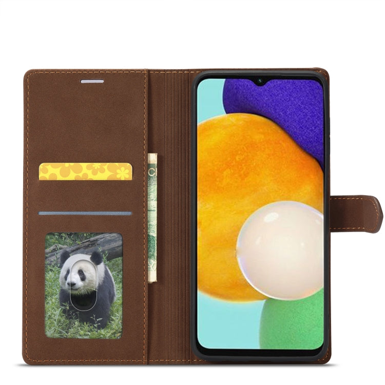 For Samsung Galaxy A14 5G Forwenw F1 Series Matte Strong Magnetism Leather Phone Case