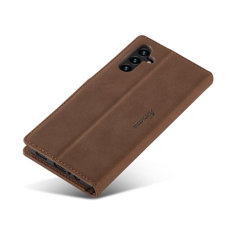 For Samsung Galaxy A14 5G Forwenw F1 Series Matte Strong Magnetism Leather Phone Case