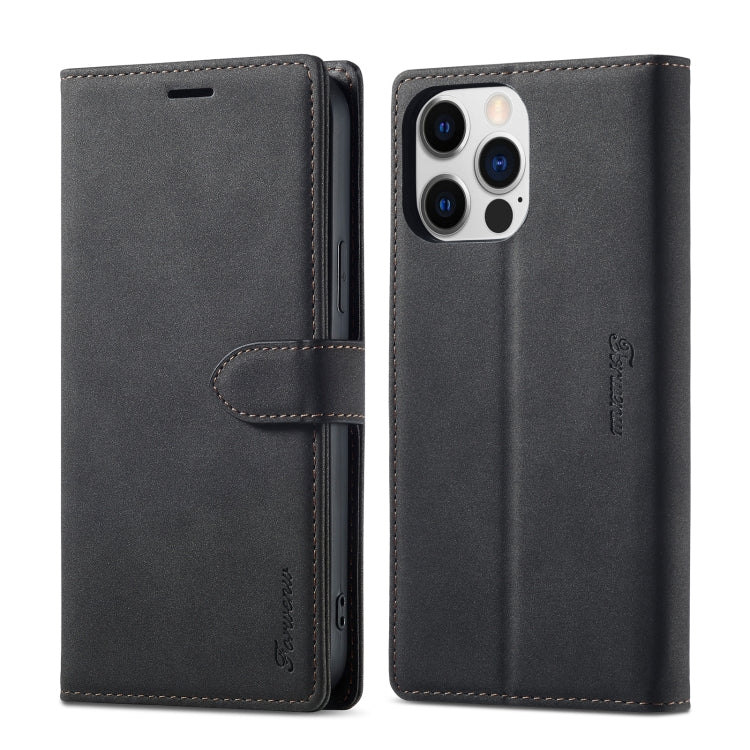 For iPhone 14 Pro Forwenw F1 Series Matte Strong Magnetism Leather Phone Case