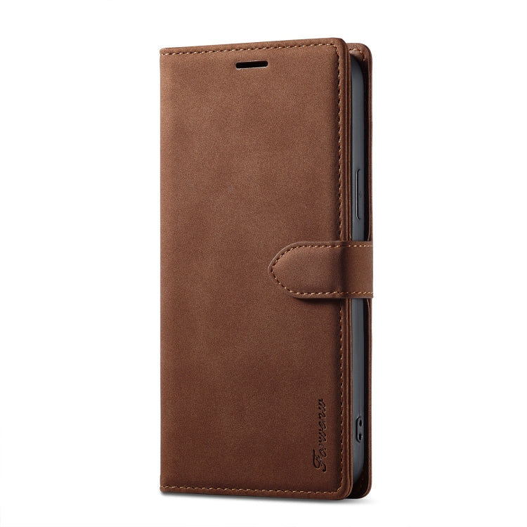 For iPhone 14 Pro Max Forwenw F1 Series Matte Strong Magnetism Leather Phone Case