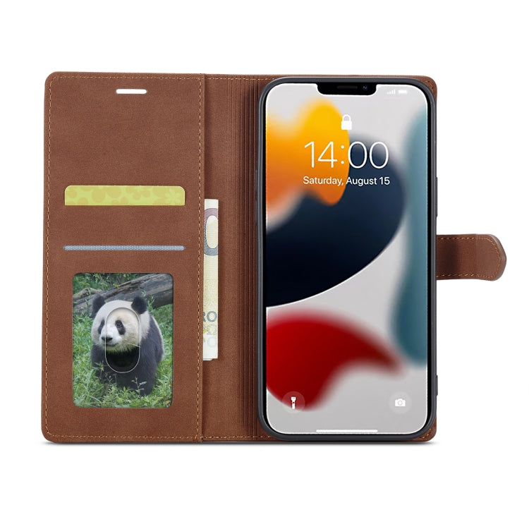 For iPhone 14 Pro Max Forwenw F1 Series Matte Strong Magnetism Leather Phone Case