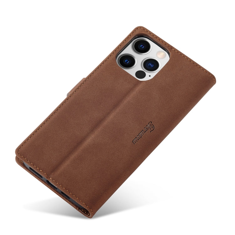 For iPhone 14 Pro Max Forwenw F1 Series Matte Strong Magnetism Leather Phone Case