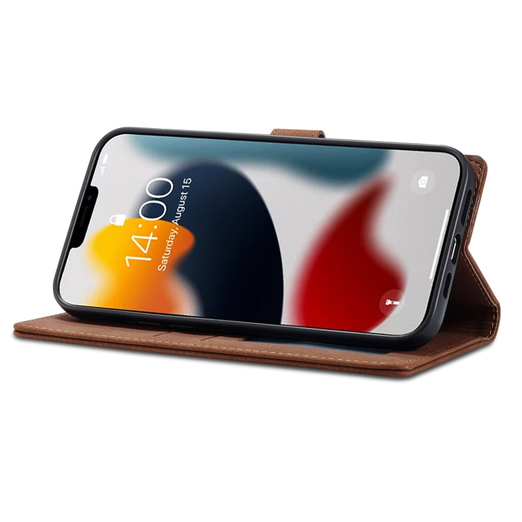 For iPhone 14 Pro Max Forwenw F1 Series Matte Strong Magnetism Leather Phone Case