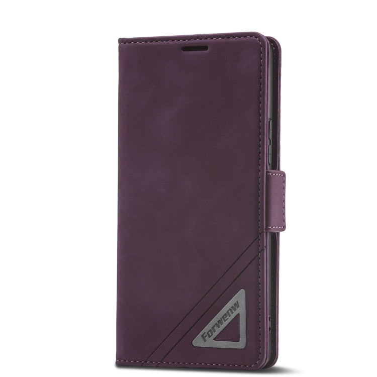 For Samsung Galaxy A54 5G Forwenw F3 Series Dual-side Buckle Leather Phone Case