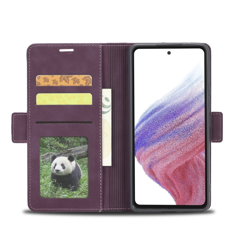 For Samsung Galaxy A54 5G Forwenw F3 Series Dual-side Buckle Leather Phone Case