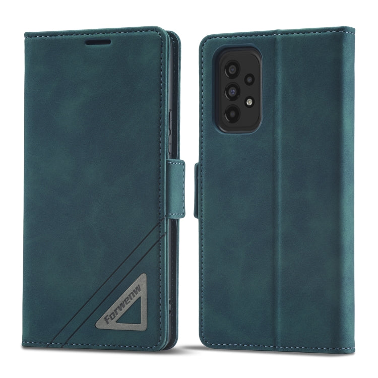 For Samsung Galaxy A54 5G Forwenw F3 Series Dual-side Buckle Leather Phone Case