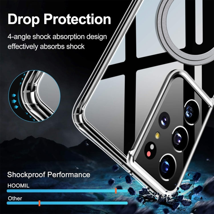 For Samsung Galaxy S21 Ultra 5G Transparent Frosted MagSafe Phone Case