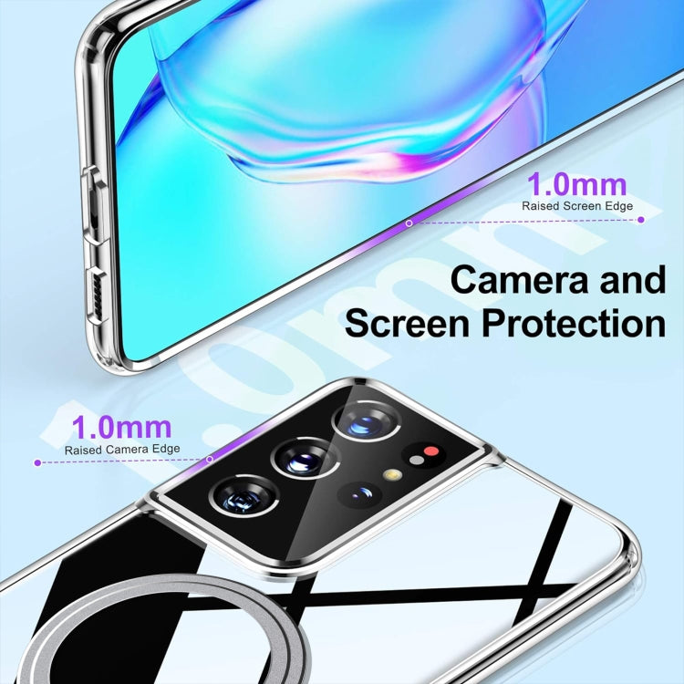 For Samsung Galaxy S21 Ultra 5G Transparent Frosted MagSafe Phone Case