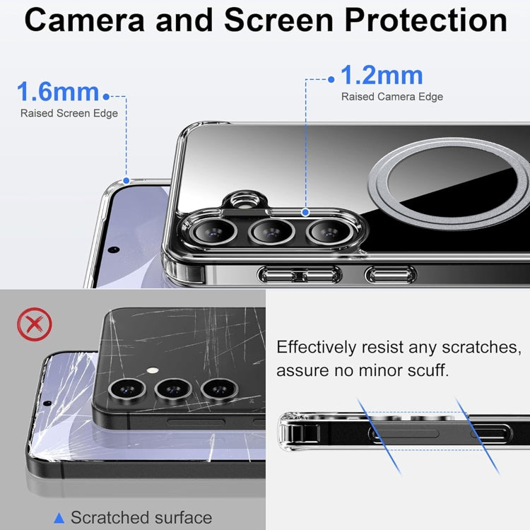 For Samsung Galaxy S24+ 5G Transparent Frosted MagSafe Phone Case