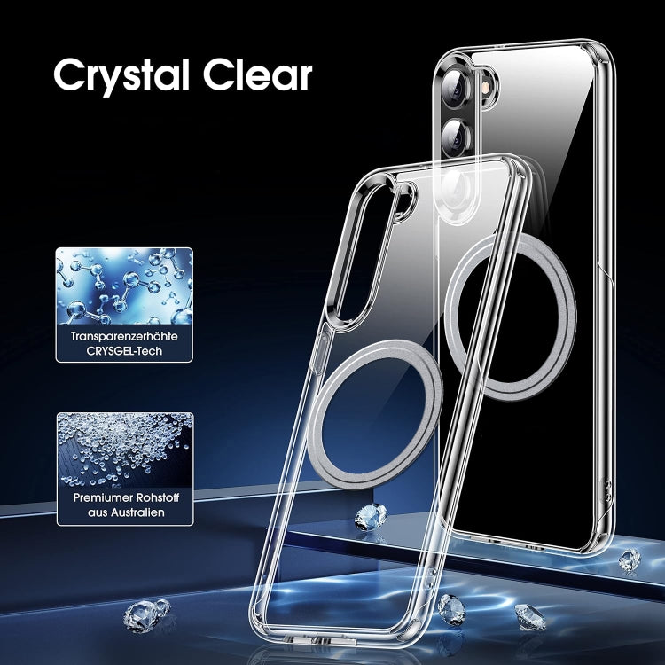 For Samsung Galaxy S23 5G Transparent Frosted MagSafe Phone Case