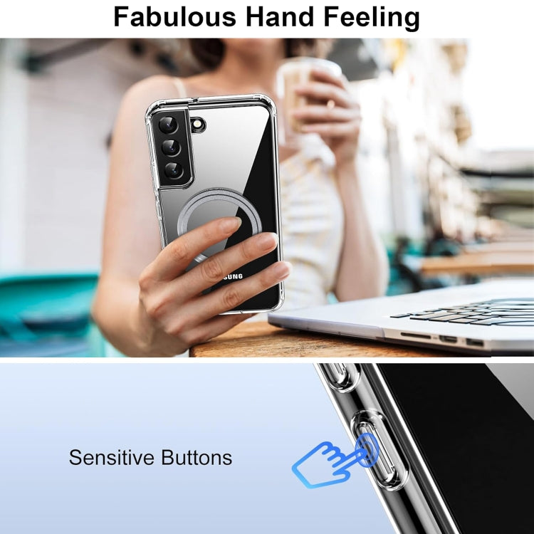 For Samsung Galaxy S21 5G Transparent Frosted MagSafe Phone Case