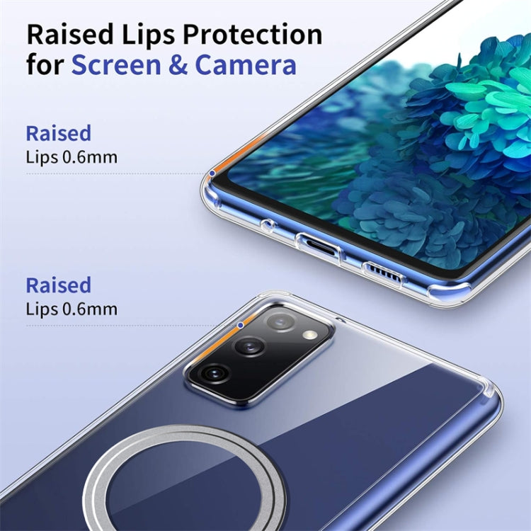 For Samsung Galaxy S20 FE Transparent Frosted MagSafe Phone Case