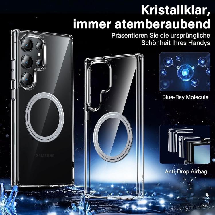 For Samsung Galaxy S26 Ultra 5G Transparent Frosted MagSafe Phone Case