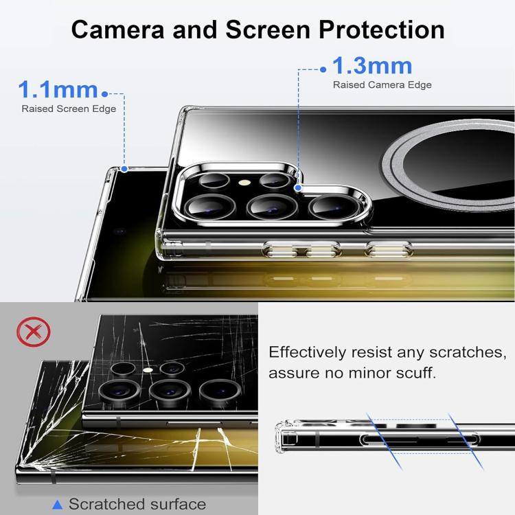 For Samsung Galaxy S26 Ultra 5G Transparent Frosted MagSafe Phone Case