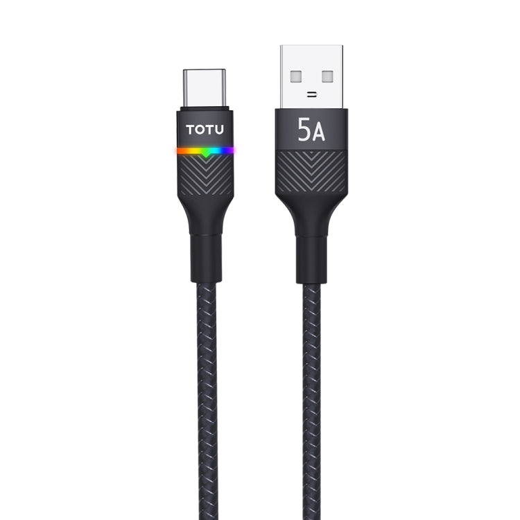 TOTU BT-020 Journey Series USB to Type-C Colorful Breathing Light Data Cable, Length:1.5m