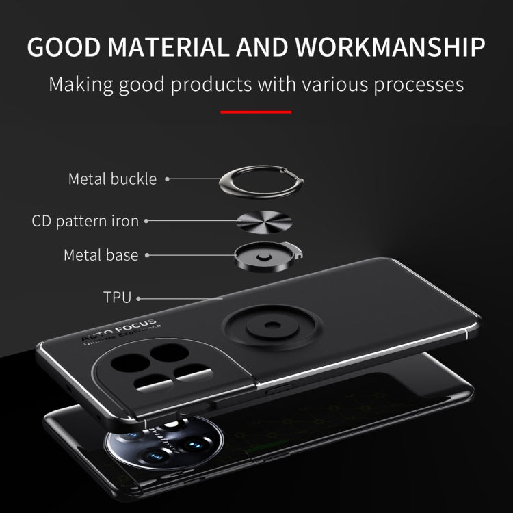 For OnePlus Ace 2 Metal Ring Holder TPU Phone Case