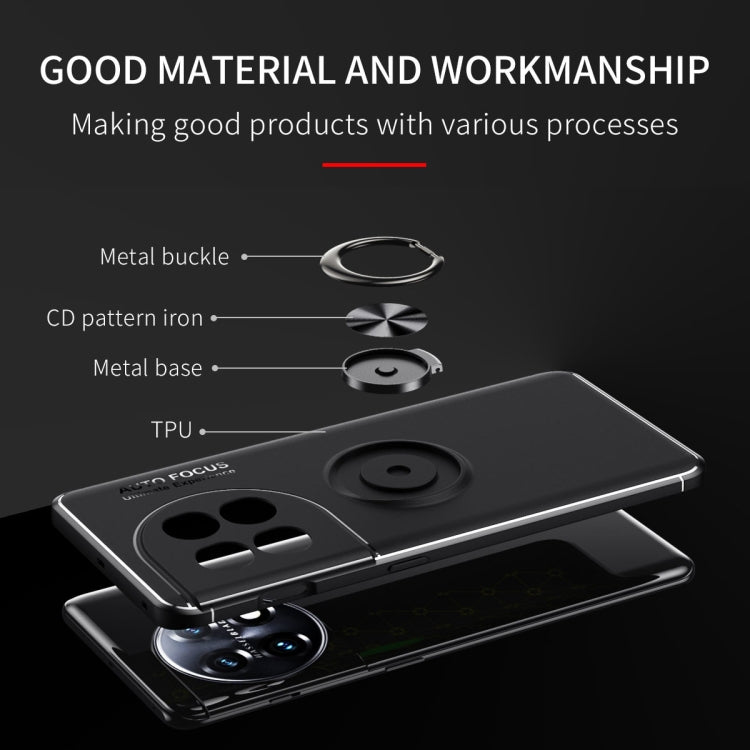 For OnePlus 11 Metal Ring Holder TPU Phone Case