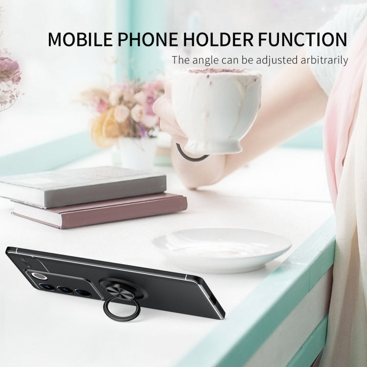 For vivo S16e Metal Ring Holder TPU Phone Case