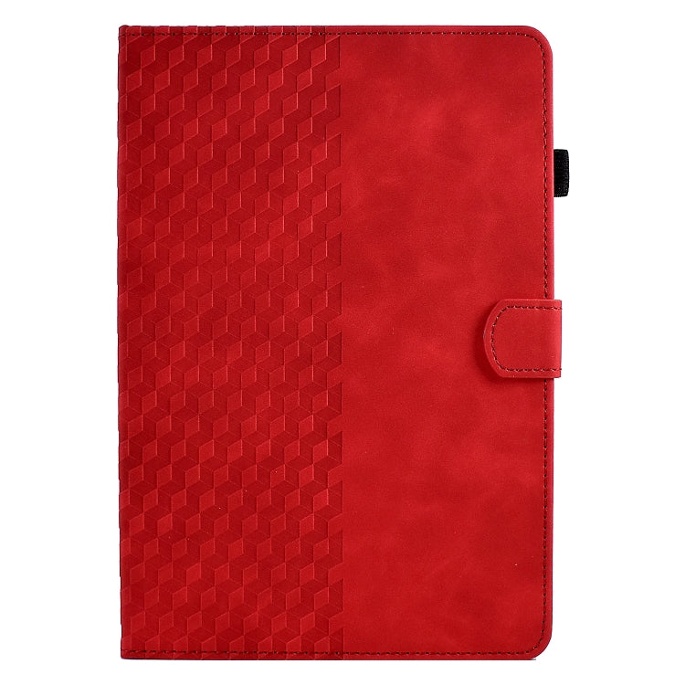 For Amazon Kindle Fire HD8 2020 Rhombus Embossed Leather Tablet Case