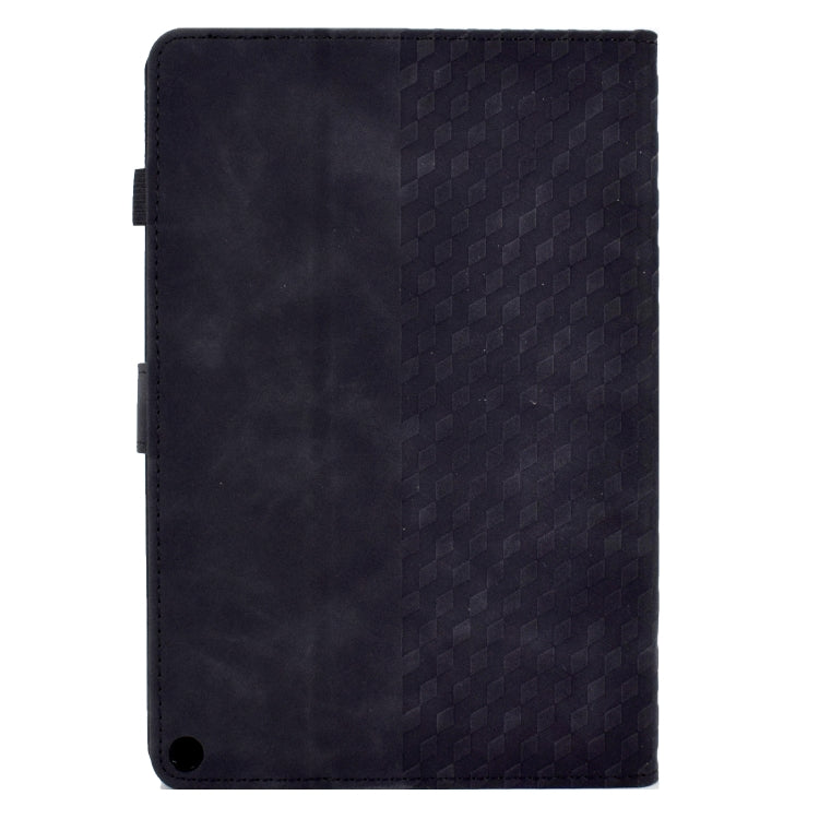 For Amazon Kindle Fire HD8 2020 Rhombus Embossed Leather Tablet Case