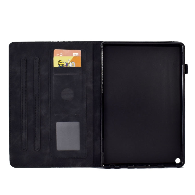 For Amazon Kindle Fire HD8 2020 Rhombus Embossed Leather Tablet Case