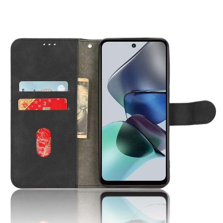 For Motorola Moto G13 / G23 / G53 Skin Feel Magnetic Flip Leather Phone Case