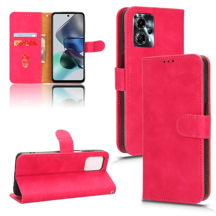 For Motorola Moto G13 / G23 / G53 Skin Feel Magnetic Flip Leather Phone Case