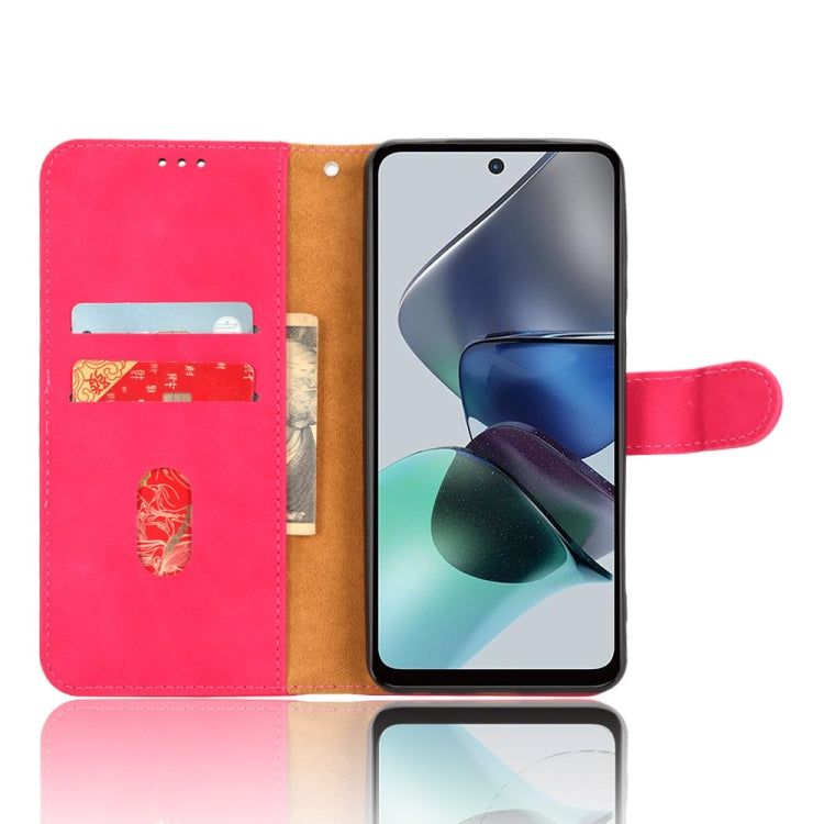 For Motorola Moto G13 / G23 / G53 Skin Feel Magnetic Flip Leather Phone Case