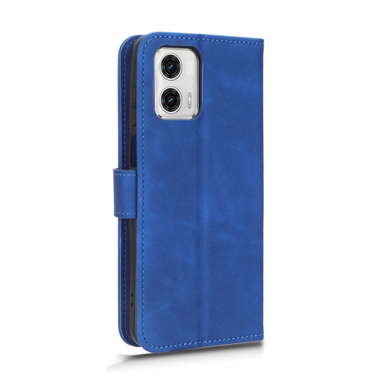 For Motorola Moto G73 5G Skin Feel Magnetic Flip Leather Phone Case