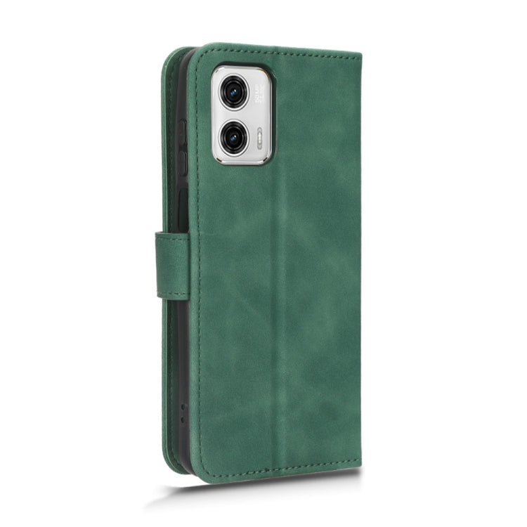 For Motorola Moto G73 5G Skin Feel Magnetic Flip Leather Phone Case