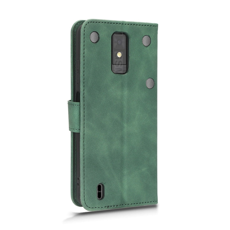 For ZTE Blade A32 Skin Feel Magnetic Flip Leather Phone Case