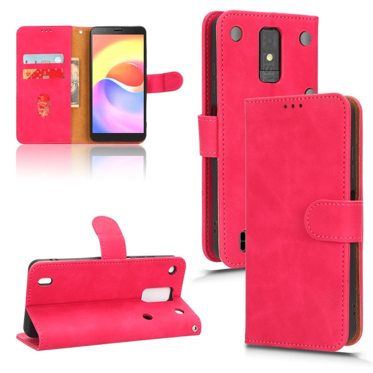 For ZTE Blade A32 Skin Feel Magnetic Flip Leather Phone Case