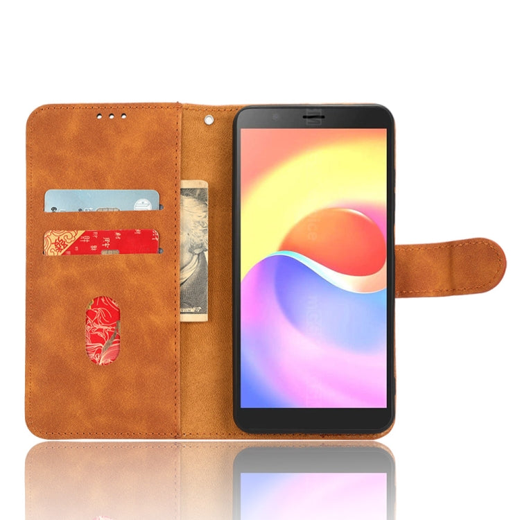 For ZTE Blade A32 Skin Feel Magnetic Flip Leather Phone Case