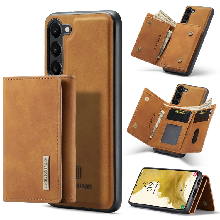 For Samsung Galaxy S23+ 5G DG.MING M1 Series 3-Fold Multi Card Wallet  Phone Case