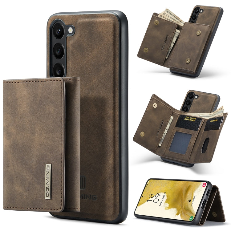 For Samsung Galaxy S23+ 5G DG.MING M1 Series 3-Fold Multi Card Wallet  Phone Case