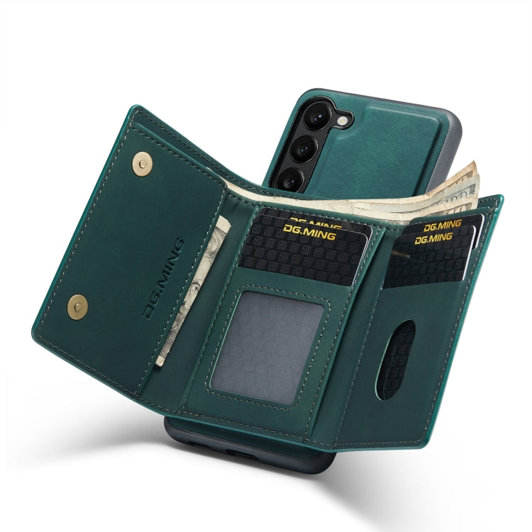 For Samsung Galaxy S23+ 5G DG.MING M1 Series 3-Fold Multi Card Wallet  Phone Case