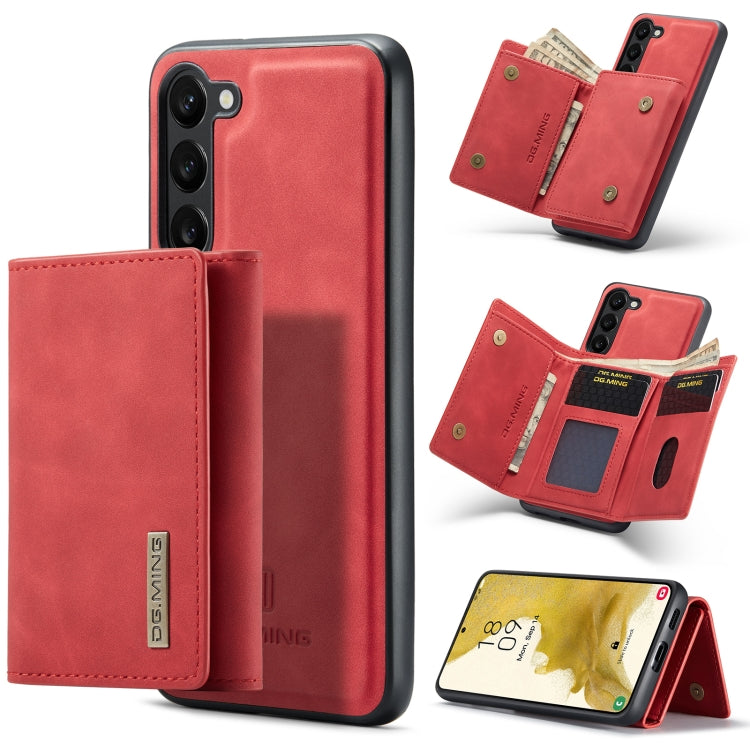 For Samsung Galaxy S23+ 5G DG.MING M1 Series 3-Fold Multi Card Wallet  Phone Case